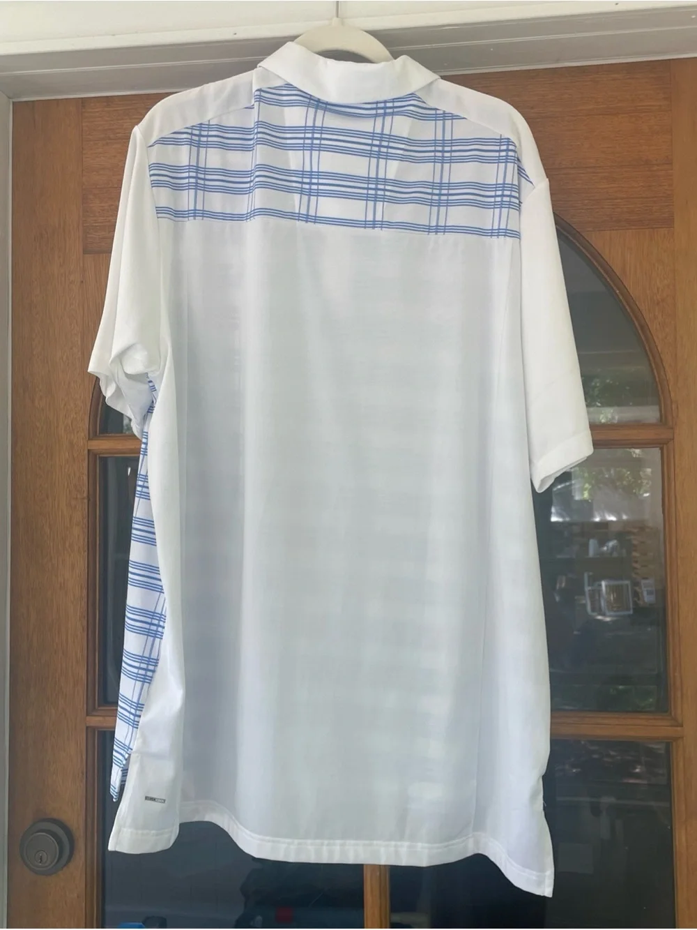 Adidas Men's Climacool White Blue Lake Nona Golf Polo Size XL